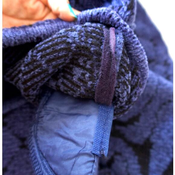 Vintage 80s Grandpa Sweater Womens XXL Blue Chunky Soft Grunge Indie Sleeze - Picture 8 of 11